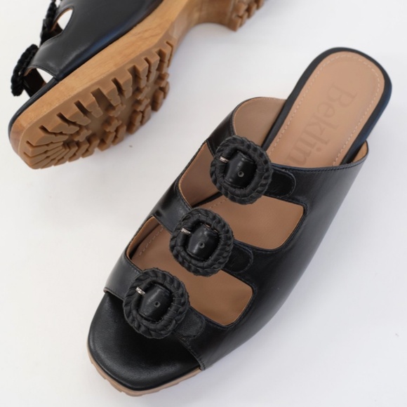 Beklina Buckle Clog Black 8.5 - Picture 2 of 4